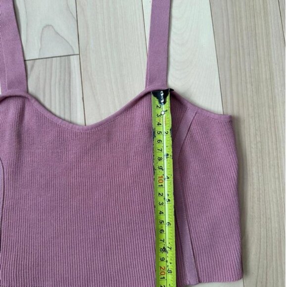 Endless Rose knit cardigan and matching cropped tank - Picture 7 of 8